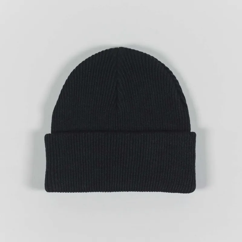 Carhartt WIP Mens Ribbed Fishermans Gordan Beane Black